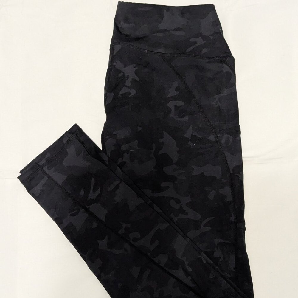 Camo Print Leggings, XL